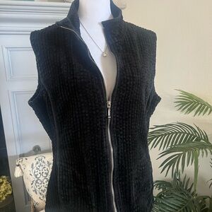 Woolrich Black Corduroy Quilted Vest Size M